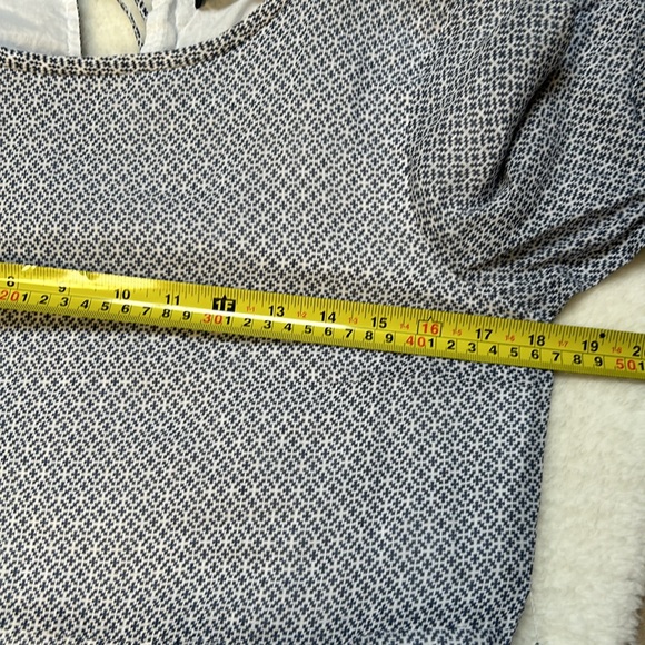 MaxMara Weekend Blue & White Patterned Cotton A-line Dress - Picture 7 of 10